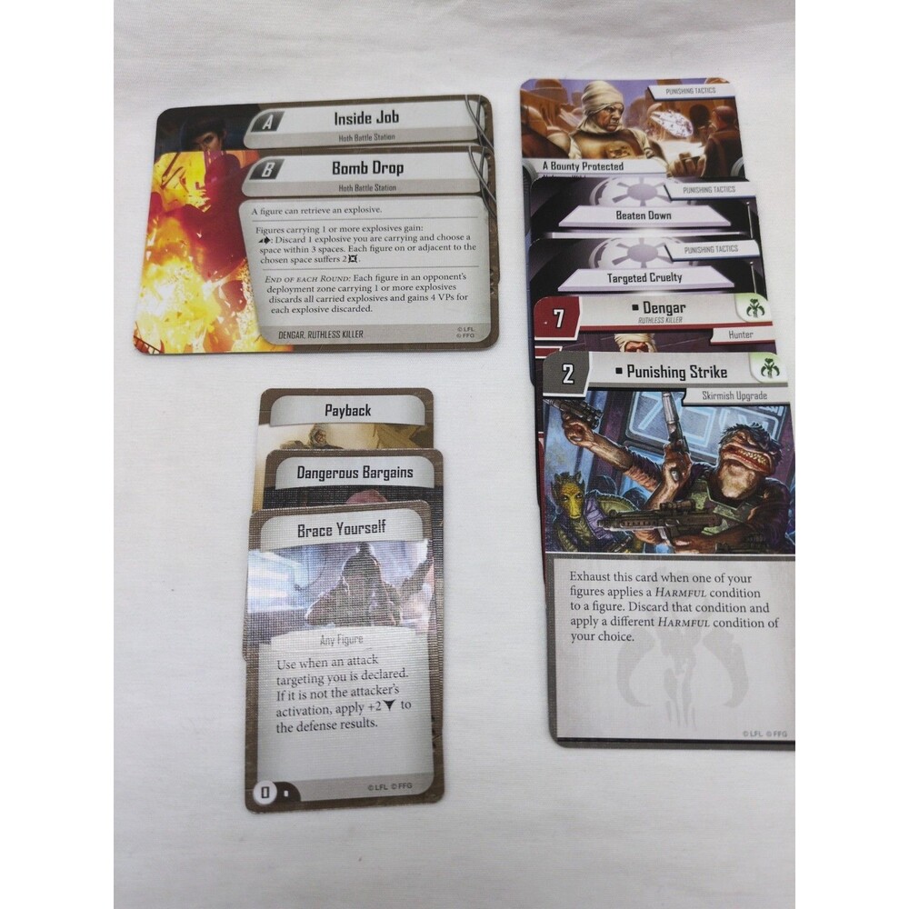 *Cards Only* Star Wars Imperial Assault Dengar Cards